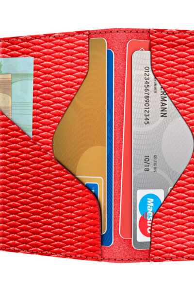 ΠΟΡΤΟΦΟΛΙ TRU VIRTU CLICK & SLIDE RHOMBUS CORAL/RED – πρόσθετη εικόνα 1