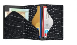 ΠΟΡΤΟΦΟΛΙ TRU VIRTU CLICK & SLIDE SLEEK CROCO BLACK – πρόσθετη εικόνα 1