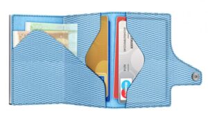 ΠΟΡΤΟΦΟΛΙ TRU VIRTU CLICK & SLIDE RHOMBUS LIGHT BLUE – πρόσθετη εικόνα 1