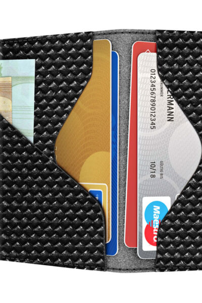 ΠΟΡΤΟΦΟΛΙ TRU VIRTU CLICK & SLIDE DIAGONAL CARBON BLACK – πρόσθετη εικόνα 1