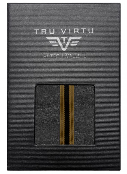 ΠΟΡΤΟΦΟΛΙ TRU VIRTU CLICK & SLIDE EDGE STRAP CARAMBA BLACK EARTH – πρόσθετη εικόνα 4