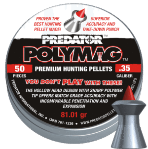Pellets JSB POLYMAG-PREDATOR 9mm (.35cal) / 50pcs