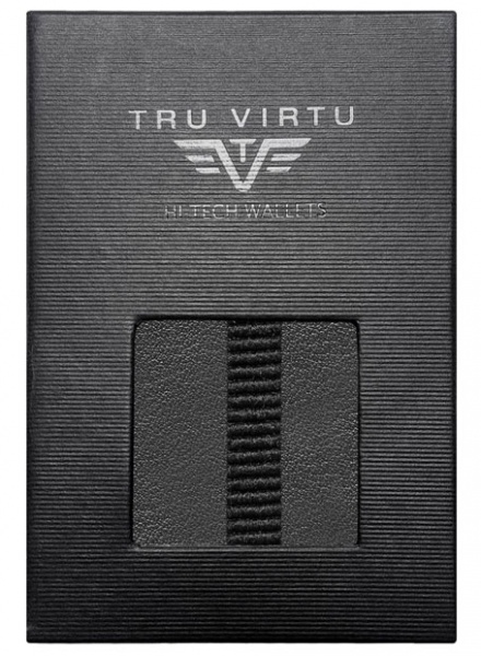 ΠΟΡΤΟΦΟΛΙ TRU VIRTU CLICK & SLIDE EDGE STRAP NAPPA BLACK/BLACK – πρόσθετη εικόνα 4