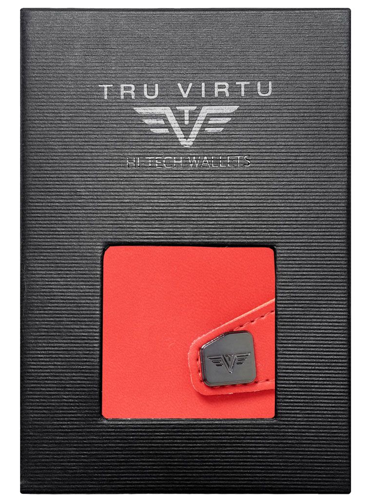 ΠΟΡΤΟΦΟΛΙ TRU VIRTU CLICK & SLIDE VEGAN BIO APPLE CORAL/ SILVER – πρόσθετη εικόνα 4