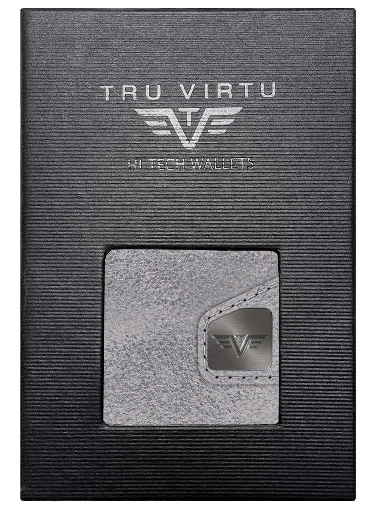 ΠΟΡΤΟΦΟΛΙ TRU VIRTU CLICK & SLIDE GLITTER SILVERGREY – πρόσθετη εικόνα 3