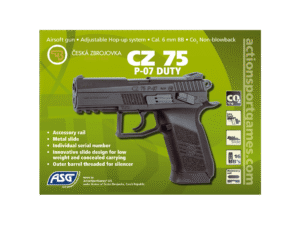ΠΙΣΤΟΛΙ SOFT GBB, ASG, CO2, CZ 75 P-07 DUTY – πρόσθετη εικόνα 1