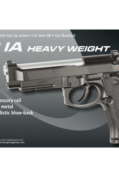 ΠΙΣΤΟΛΙ SOFT GBB, ASG, GAS, BERETTA, M9 IA, Black Metal – πρόσθετη εικόνα 1