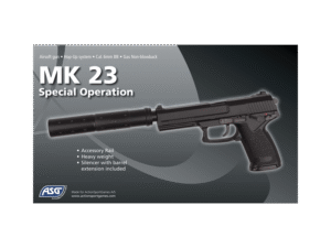 ΠΙΣΤΟΛΙ SOFT GNB, ASG, MK23, Full set, ho-up, black – πρόσθετη εικόνα 1