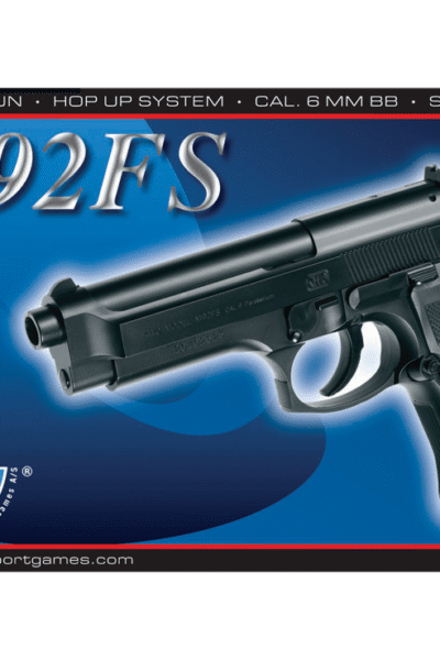 ΠΙΣΤΟΛΙ SOFT SPRING, ASG, M92FS, hop-up, black – πρόσθετη εικόνα 1