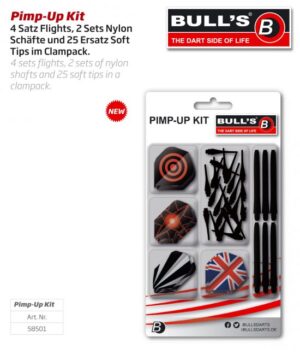 Σετ Φτερά, Πλαστικοί Κορμοί και Μύτρες, BULL's Pimp-Up Kit – πρόσθετη εικόνα 1