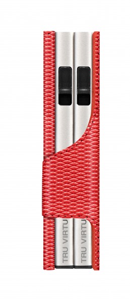 ΠΟΡΤΟΦΟΛΙ TRU VIRTU CLICK & SLIDE DOUBLE RHOMBUS CORAL SILVER – πρόσθετη εικόνα 1