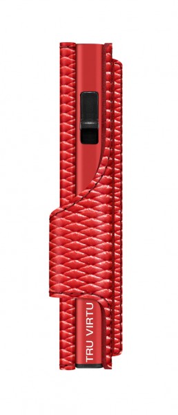 ΠΟΡΤΟΦΟΛΙ TRU VIRTU CLICK & SLIDE COIN POCKET RHOMBUS CORAL/RED – πρόσθετη εικόνα 4