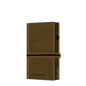 ΠΟΡΤΟΦΟΛΙ TRU VIRTU CLICK & SLIDE CROSS STRAP CARAMBA MOSSGREEN – πρόσθετη εικόνα 1