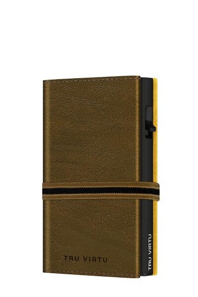 ΠΟΡΤΟΦΟΛΙ TRU VIRTU CLICK & SLIDE CROSS STRAP CARAMBA MOSSGREEN – πρόσθετη εικόνα 1