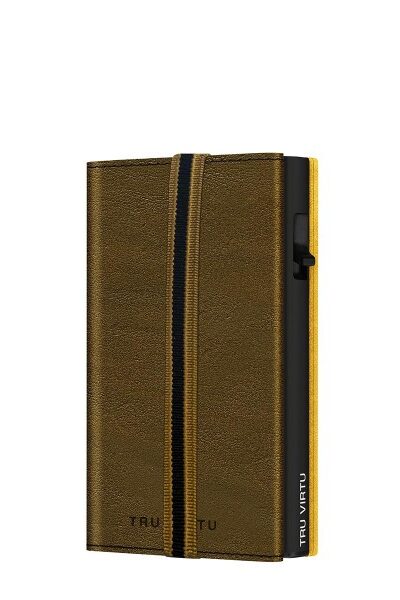 ΠΟΡΤΟΦΟΛΙ TRU VIRTU CLICK & SLIDE EDGE STRAP CARAMBA MOSSGREEN – πρόσθετη εικόνα 1