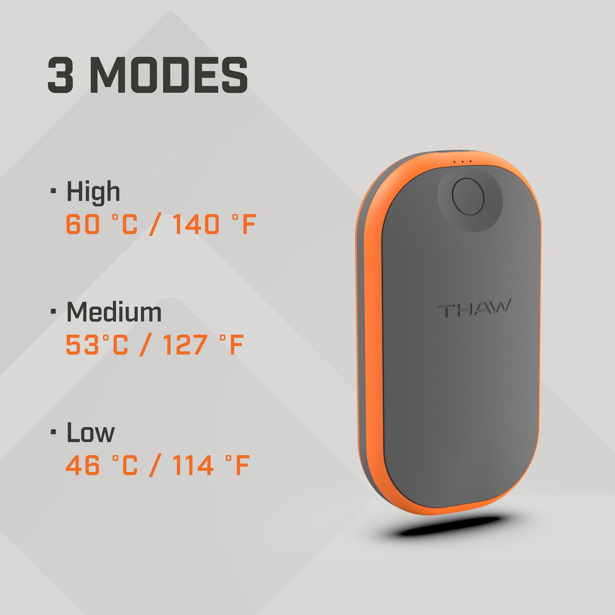 ΘΕΡΜΑΝΤΗΡΑΣ ΧΕΡΙΩΝ THAW ΕΠΑΝΑΦΟΡΤΙΖΟΜΕΝΟΣ 5200mAh Small – πρόσθετη εικόνα 1