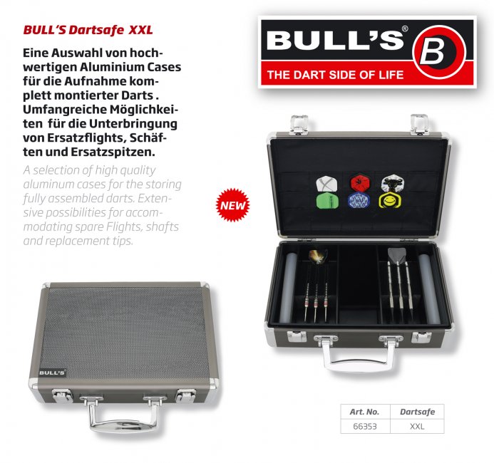 ΘΗΚΗ ΓΙΑ ΒΕΛΑΚΙΑ DART BULL'S, XL-ALU Case – πρόσθετη εικόνα 1
