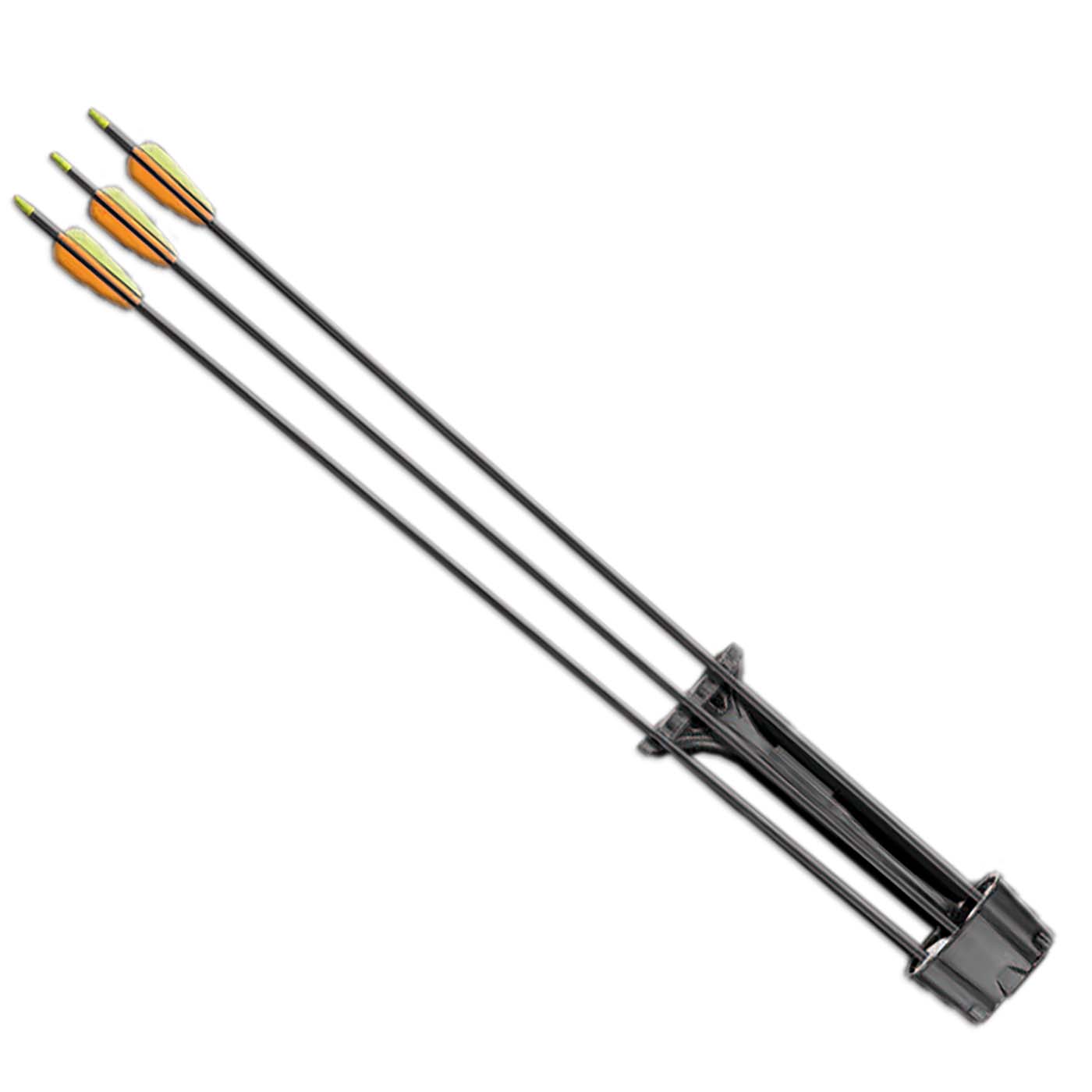 COMPACT QUIVER- 3 ARROW SET- BLACK