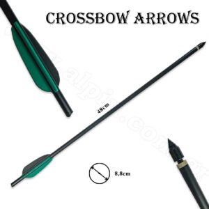 Βέλος μαυρο αλουμινιου 18''- WITH 125GRAM POINT