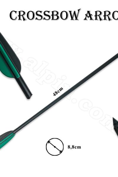 Βέλος μαυρο αλουμινιου 18''- WITH 125GRAM POINT