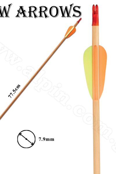 Βελος ξυλινο BLACK POINT (wooden arrow 30`` 8mm)