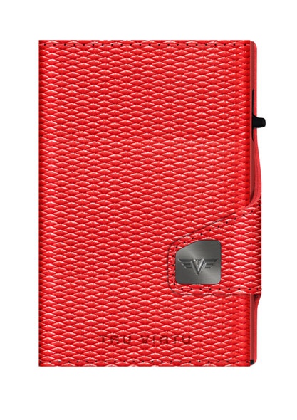 ΠΟΡΤΟΦΟΛΙ TRU VIRTU CLICK & SLIDE COIN POCKET RHOMBUS CORAL/RED – πρόσθετη εικόνα 2