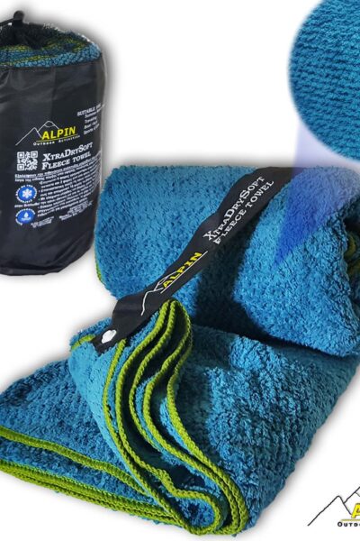 XtraDrySoft Fleece Microfiber Πετσετα ALPIN 150*75cm Πρασινο