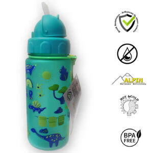 Παγούρι 450ml Alpin kids με καλαμακι - Tritan - Dinosaur