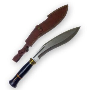 Μαχαίρι Warrior με κυρτή λεπίδα (kukri)+ Δερματινη Θηκη