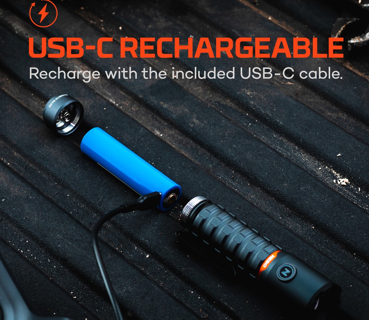 ΦΑΚΟΣ NEBO TORCHY 2K (USB-C) BLACK LINE – πρόσθετη εικόνα 3