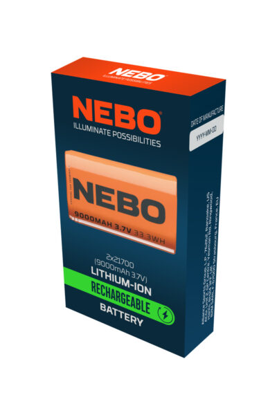 ΦΑΚΟΥ ΜΠΑΤΑΡΙΑ ΕΠΑΝΑΦΟΡΤ. NEBO 2x21700, 9000MAH – πρόσθετη εικόνα 1