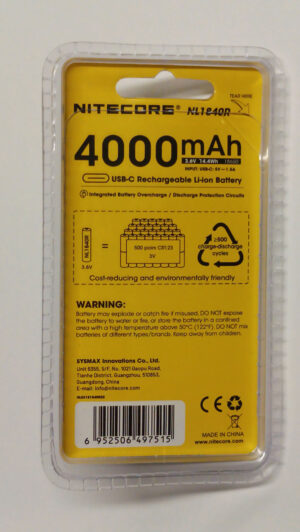 ΜΠΑΤΑΡΙΑ NITECORE 18650 / 4000mAh (τιμή τεμαχίου), NL1840R – πρόσθετη εικόνα 1
