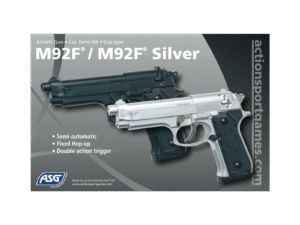 ΠΙΣΤΟΛΙ SOFT GNB, ASG, BERETTA, M92F, Hop-up, Black – πρόσθετη εικόνα 1