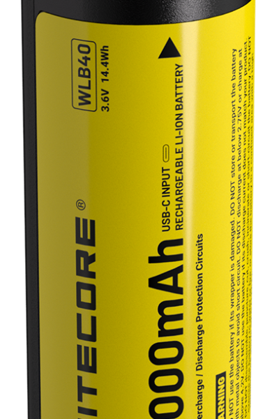 ΜΠΑΤΑΡΙΑ NITECORE WLB40 , 4000ma Work Li-on, for NWH20 – πρόσθετη εικόνα 1