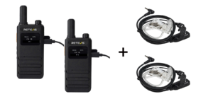 ΠΟΜΠΟΔΕΚΤΗΣ RETEVIS B63S, PMR16 + 2x G-Hook earpiece C9250A – πρόσθετη εικόνα 1