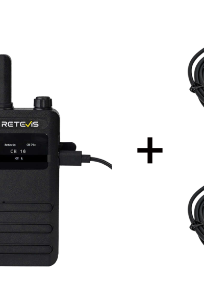 ΠΟΜΠΟΔΕΚΤΗΣ RETEVIS B63S, PMR16 + 2x G-Hook earpiece C9250A – πρόσθετη εικόνα 1