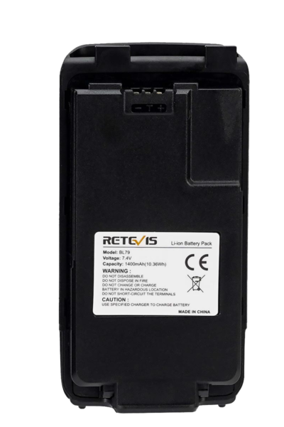 ΜΠΑΤΑΡΙΑ RETEVIS για RA79, 1400mAh, 7.4v, Original Rechargeable