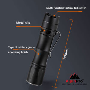 Φακός TM-05R | Tactical 2 – AlpinPro – πρόσθετη εικόνα 1