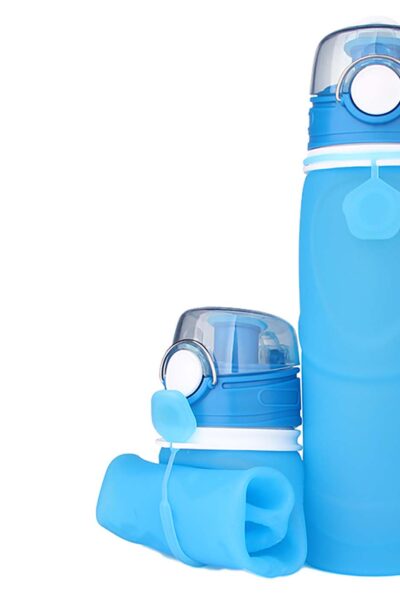 Παγούρι Μπλε,Medical grade silicone,button βαλβιδας,750ml
