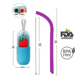 Eco Friendly Επαναχρησιμ. Καλαμάκια Medical Grade Silicon Straw